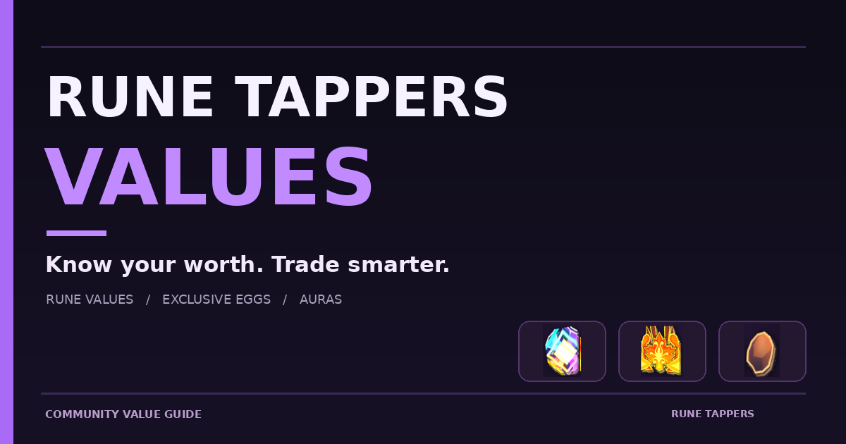 Rune Tappers Values